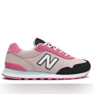 New Balance Women's Pink and Navy Sneakers